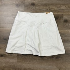 Pink Victorias Secret Skirt Skort XL White Crossover Waist Pockets In Shorts