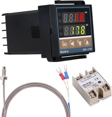 WANGCL Digitaler PID-Regler Intelligenter Thermostat mit 40 A SSR-Relais Typ