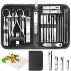 26 Pcs Manicure Pedicure Tools Kit Stainless Steel Nail Clippers Set
