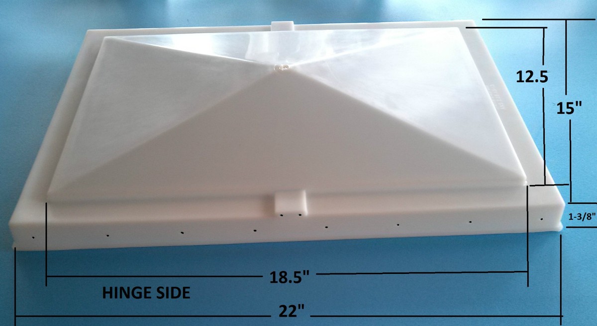 rvページ NEW RV CAMPER BUS VENT ESCAPE HATCH LID COVER OPAQUE WHITE