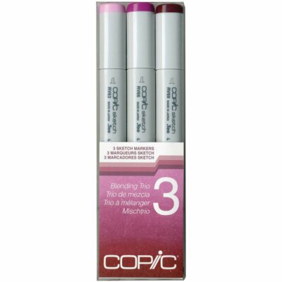 Copic Sketch Blending Trio Markers Set of 3 Red Violet  RV63 RV66 and RV69 NEW