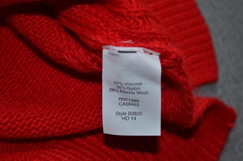 J. Crew Women’s XXS Red Warmspun Merino Wool Blend Turtleneck Sweater New $88 - Picture 4 of 7
