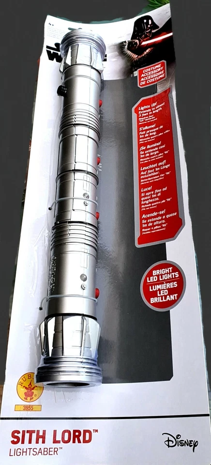 Sith Lord DOPPEL- LASERSCHWERT rot LICHTSCHWERT Star Wars LEUCHTSCHWERT m. LICHT - Bild 2 von 4