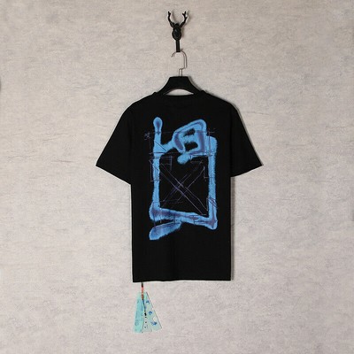 OFF WHITE ow Sommer Charakter Print Serie überdimensioniertes kurzärmeliges TOPS