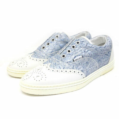 Jimmy Choo Slip-on Sneakers size Wingtip Shoes Light Blu Storage