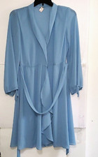 A Vintage Wrap Dress Golden Girls Cottage Core Sheer Drapey XL As-Is 
