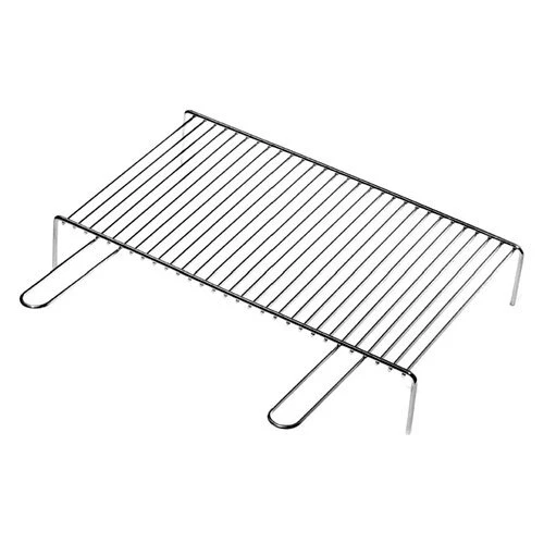 Ompagrill Griglia barbecue tondino pesante acciaio (60x40cm) Cromo lucido 00760