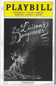 LES LIAISONS DANGEREUSES JUNE 2008 SIGNED AUTOGRAPHED LAURA LINNEY BROADWAY