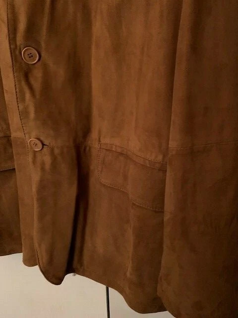 Blouson - Veste MARLBORO CLASSICS MCS en Cuir Daim, Taille XL (52/54) Marron New - Photo 4/4