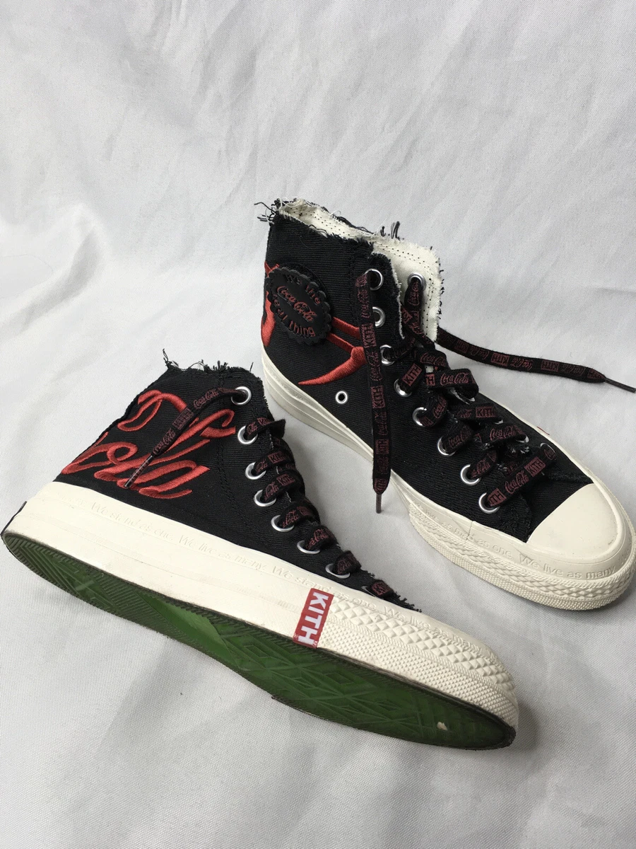 Converse x KITH Chuck Taylor All Star Hi Coca Cola Black RARE Men US5 Women US7