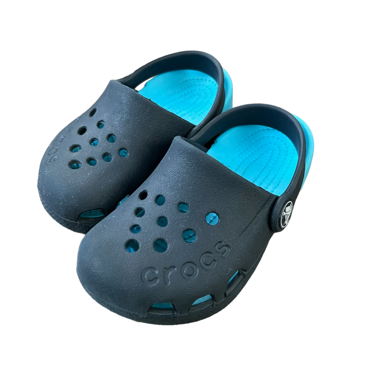 Crocs Kids Classic Clogs Navy Blue Slip On Shoes Size C7