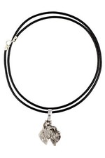 Schnauzer II - Dog necklace, silver-plated pendant for the dog lover, subtle jew