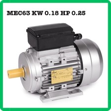 motore asincrono monofase elettrico 230V 2800 giri 2 poli mec63 per compressore