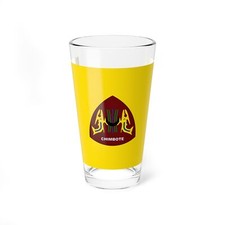 Bandera de Chimbote la ciudad más grande de la Región de Áncash Perú - Vidrio de pinta 16oz