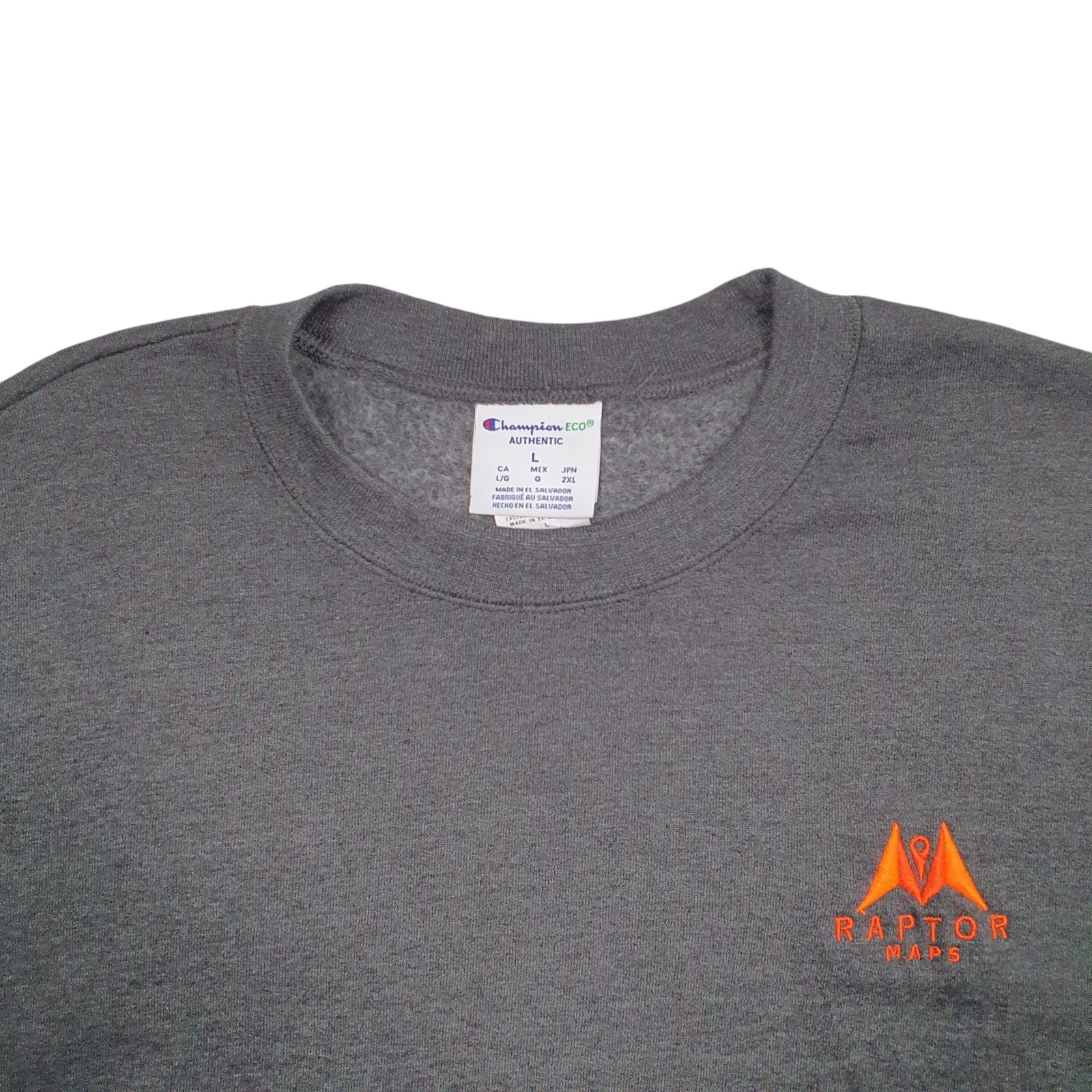 CHAMPION Crewneck Raptor Maps Jumper Sweatshirt Mens M image 2