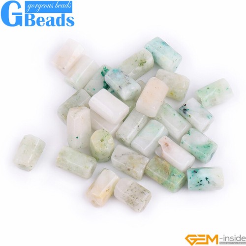 Natural Assorted Gemstone Faceted Tube Column Beads for Jewelry Making 8x12mm - Picture 42 of 192