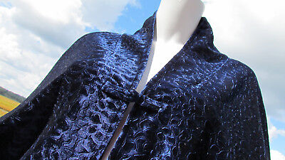 NEW Plus PYRAMID COLLECTION  blue cape capelet victorian renaissance shawl wrap