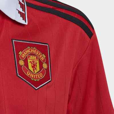 Adidas Mens Manchester United 22/23 Home Jersey Soccer Red H64049