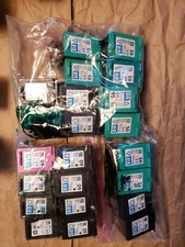 Lot Of 22 EMPTY HP Black  Color Printer Ink Cartridges For Refilling