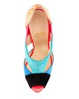 AUTH NEW WOMEN LOUBOUTIN PITOU 150 MULTI-COLOR PYTHON PLATFORM HEEL SANDALS US 7 — photo 4