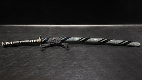ShadowDancer Katana tameshigiri S5 steel mirror finish leather wrap Custom