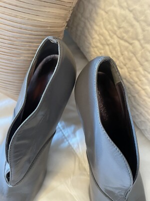Calvin Klein Gray Leather Bootie Ankle Boot Womens Jazz Size  display picture 2