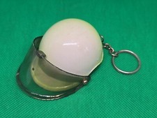 Keyring Key Ring - Vintage Helmet With Visor Retro 80s Motorcycle
