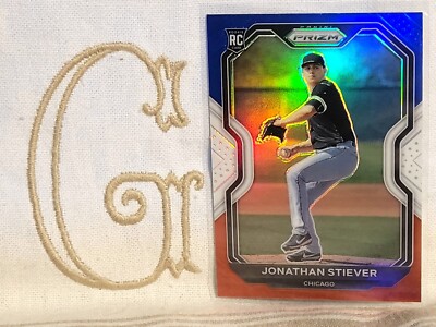 Jonathan Stiever, White Sox, 2021 Panini Prizm Red/White/Blue Prizm #68  
