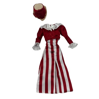 Barbie Coca-Cola After The Walk Classic Red White Victorian Outfit Only