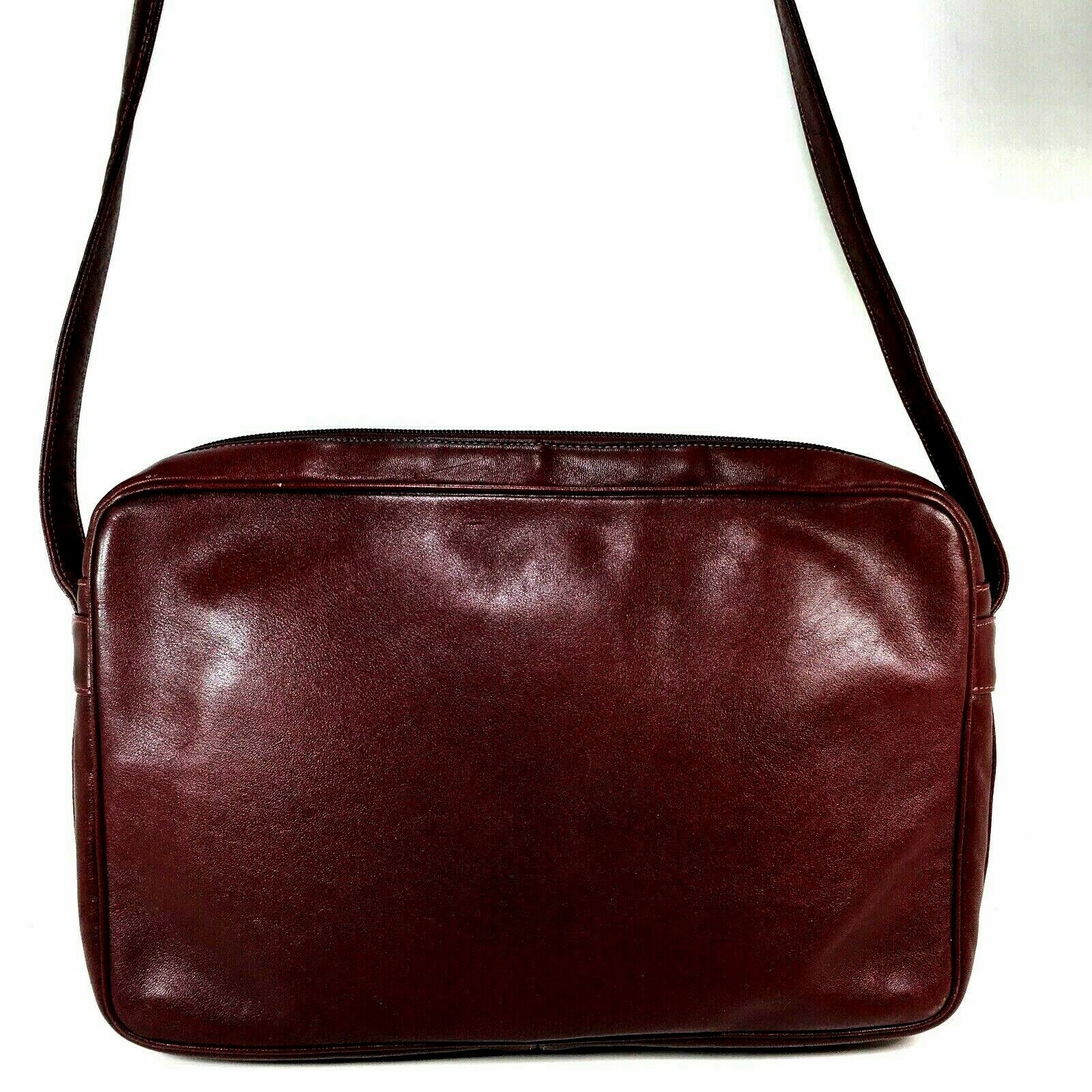 Susan Gail Vintage Original for Estee Lauder Maroon Faux Leather