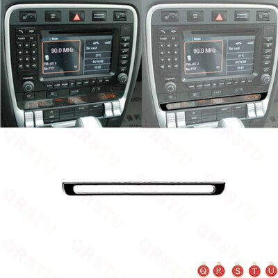 For Porsche Cayenne Sport Suv 2003-2010 Gloss Black Air Climate Frame Trim