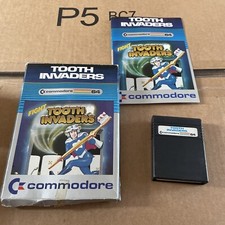 Tooth Invaders Game Software Commodore 64 Complete in Original Box