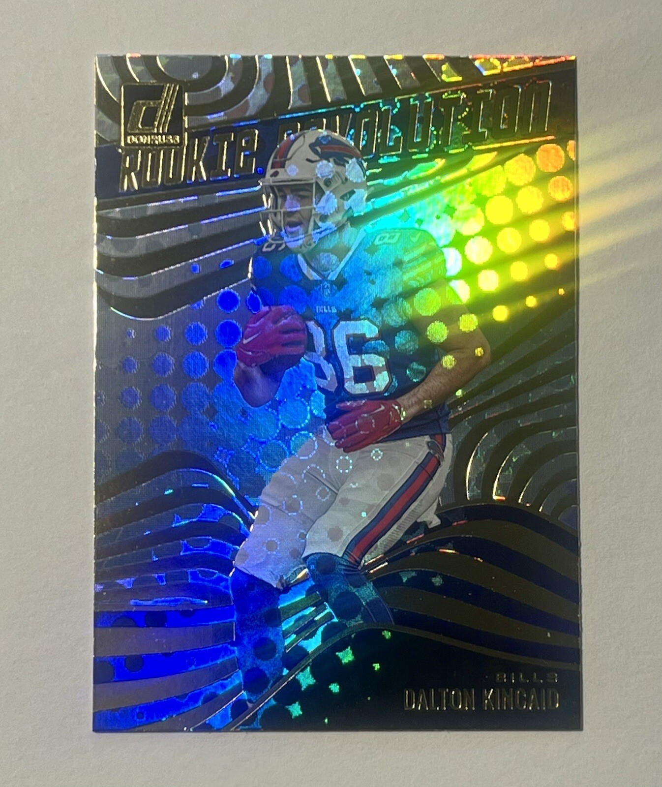 2023 Panini Donruss Dalton Kincaid Rookie Revolution #RR-19 Buffalo Bills