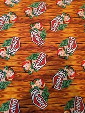 100 Cotton Fabric KEEBLER ELF IN TREE Brown Print BY THE YARD 43" Wide Quilt