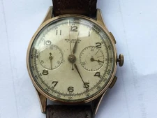 Gents Vintage New Ardath Chronograph Landeron Manual Wind Watch 17J Swiss Made