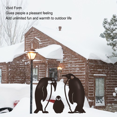 Family Stake Statue Simulation Vivid Hollow Iron Animal Stake Decorat AC - Picture 14 of 23