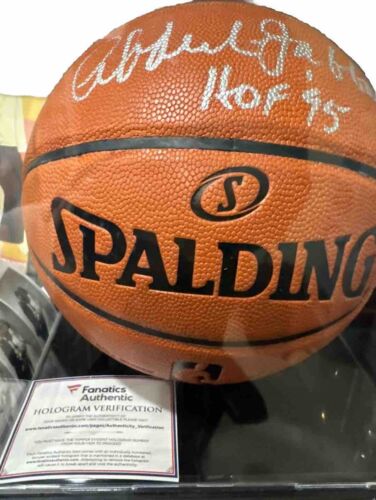 Kareem Abdul Jabbar Signed Autographed NBA Basketball Lakers "HOF 95" Fanatics - Picture 1 of 1