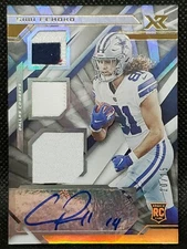 2021 Panini XR Rookie Swatch Simi Fehoko WHITE 10/15 w/Cornell Powell Auto NICE!