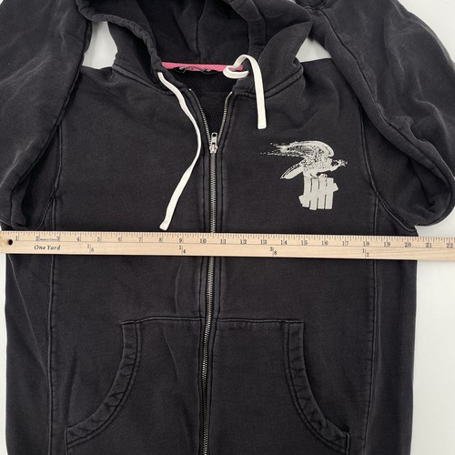 Undefeated Men’s Size Medium Dark Gray/Black Full Zip Up Hoodie - Picture 9 of 10