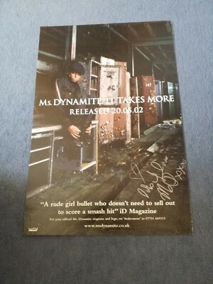 MS DYNAMITE SIGNED POSTER