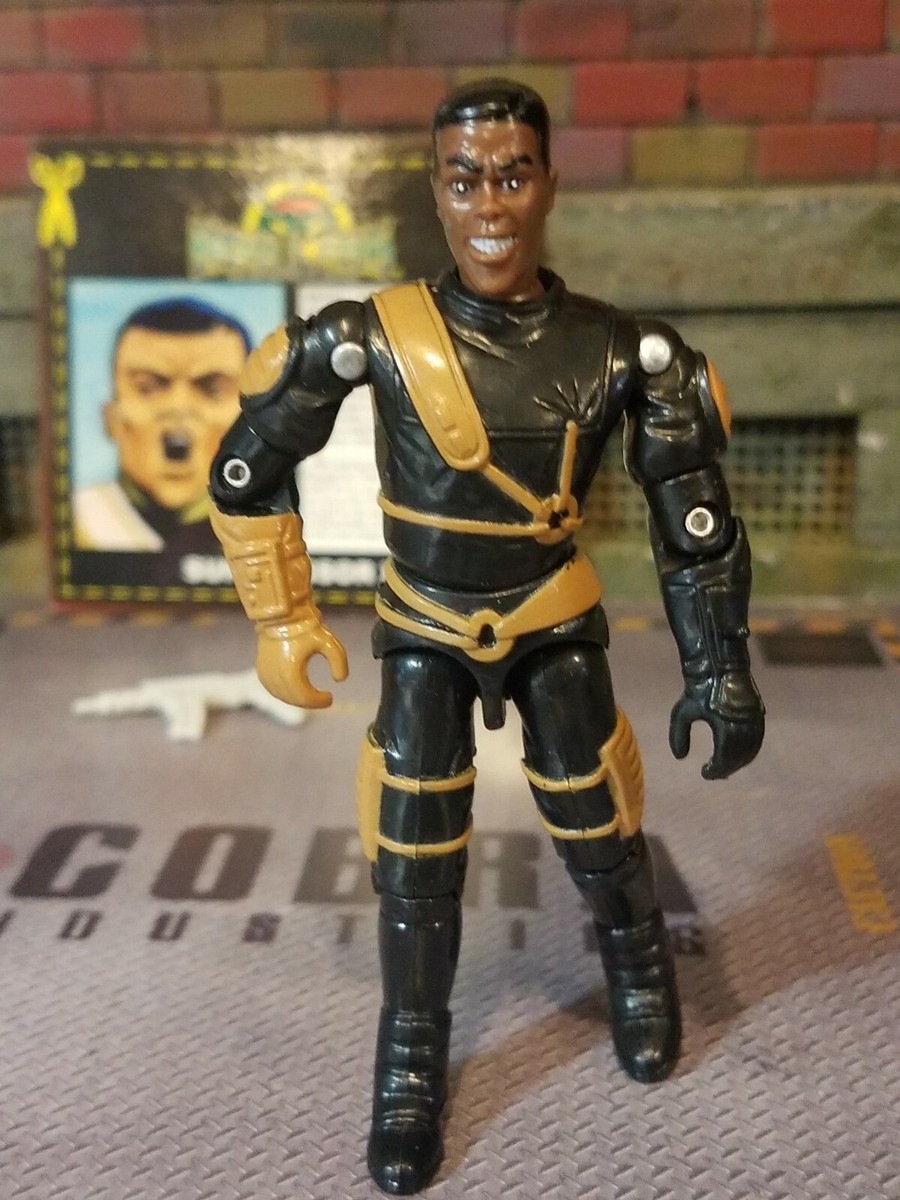 GI JOE ~ 1997 SUPPRESSOR X ~ BRONZE BOMBERS ~ 100% & FILE CARD