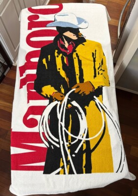Marlboro Man Beach Towel 35 x 58 Inches New Old Stock | eBay