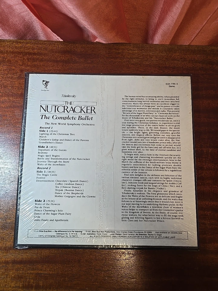 SEALED Tchaikovsky The Nutcracker The Complete Ballet 2 Vinyl LP Box Set - Image 2 of 4