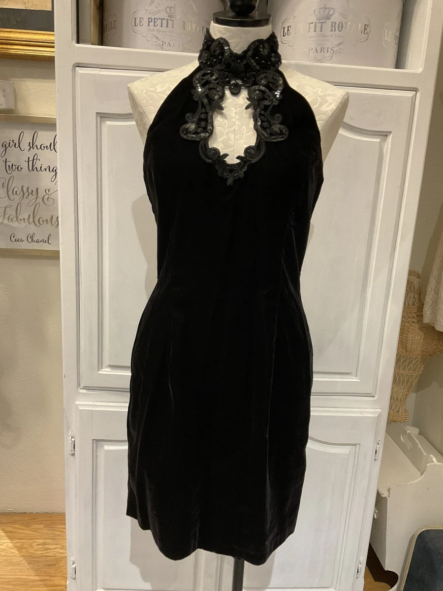 Scott mcclintock black velvet clearance dress