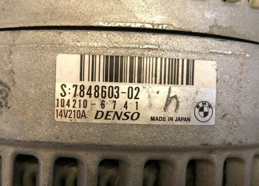 2015 2016 2017 BMW M3 M4 ALTERNATOR, PART# 12317848603, 7848603  
