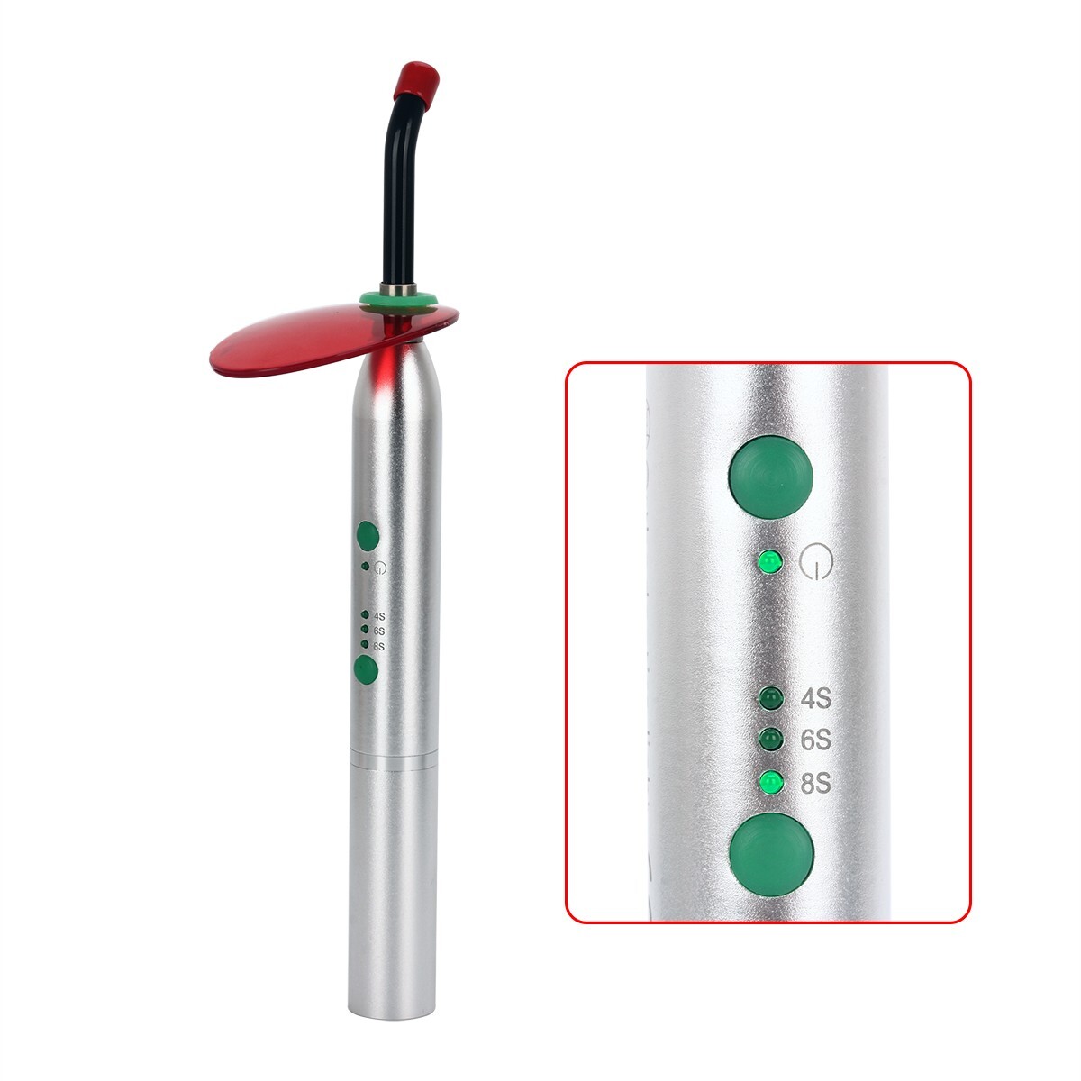 cordless Dental LED Curing Light Resin Cure Lamp 2000mw/c