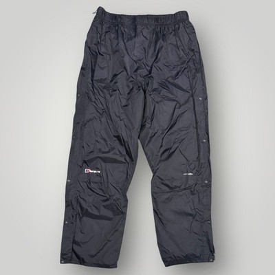Mens Black Berghaus Hydroshell Waterproof Over Trousers (Size XL, Leg 31 ) T130