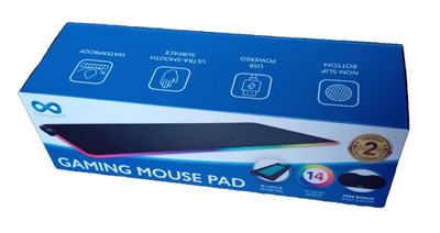 Everlasting Comfort RGB Mauspad Gaming Unterlage mit LED-Beleuchtung Neu