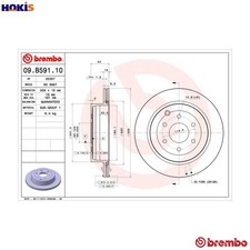 2x BRAKE DISC 09.B591.10 FOR NISSAN ARMADA/III/SUV PATHFINDER YD25DDTi 2.5L 6cyl