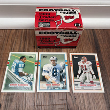 1989 Topps Traded Football Complete Set - Barry Sanders Aikman Deion RCs Vintage